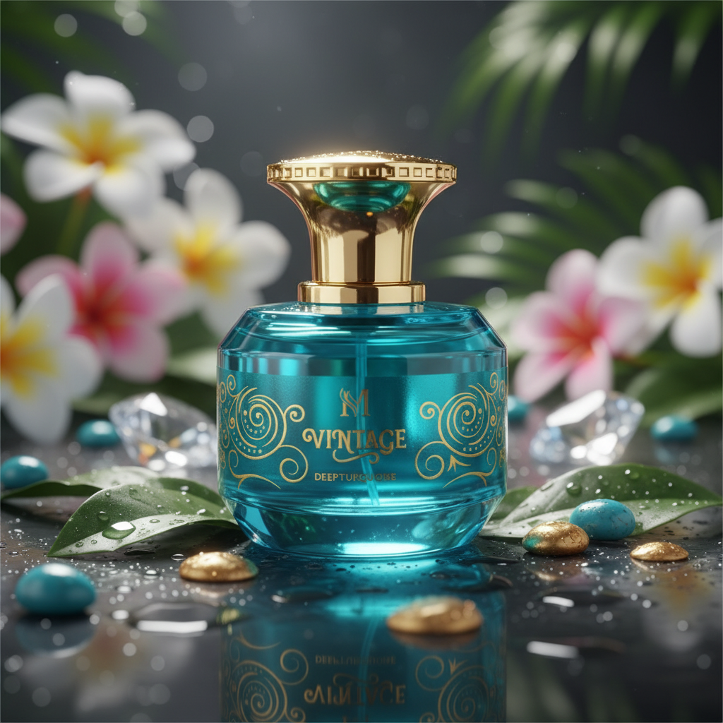 Eau De Parfum Vintage Deep Turquoise Para Mujer 100ML - Fragancia Floral Frutal