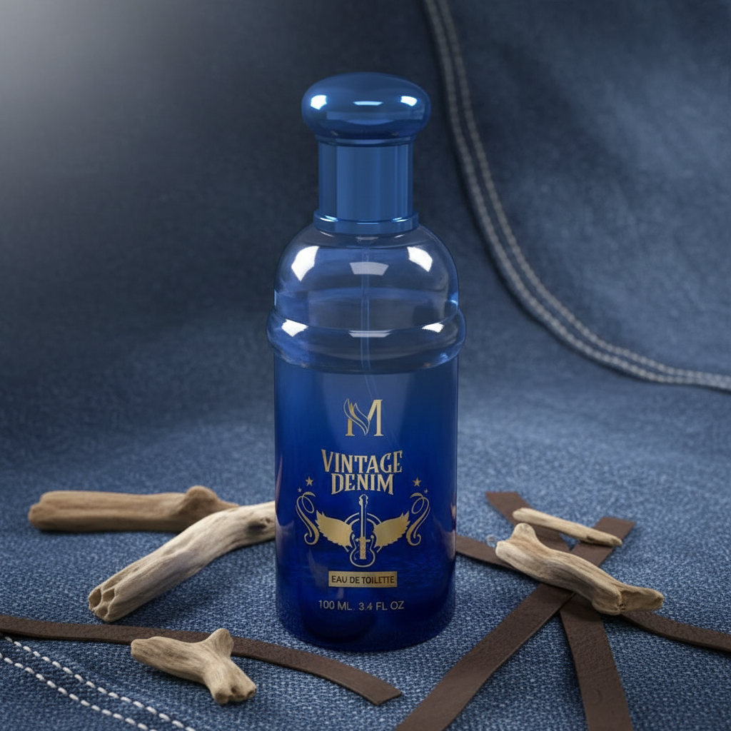 Eau De Toilette Vintage Denim Para Hombre 100ml - Perfume Amaderado Aromático