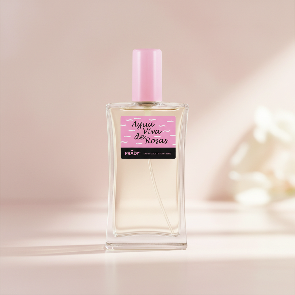 Eau De Toilette Agua Viva De Rosas Para Mujer 90ml - Frescura Floral