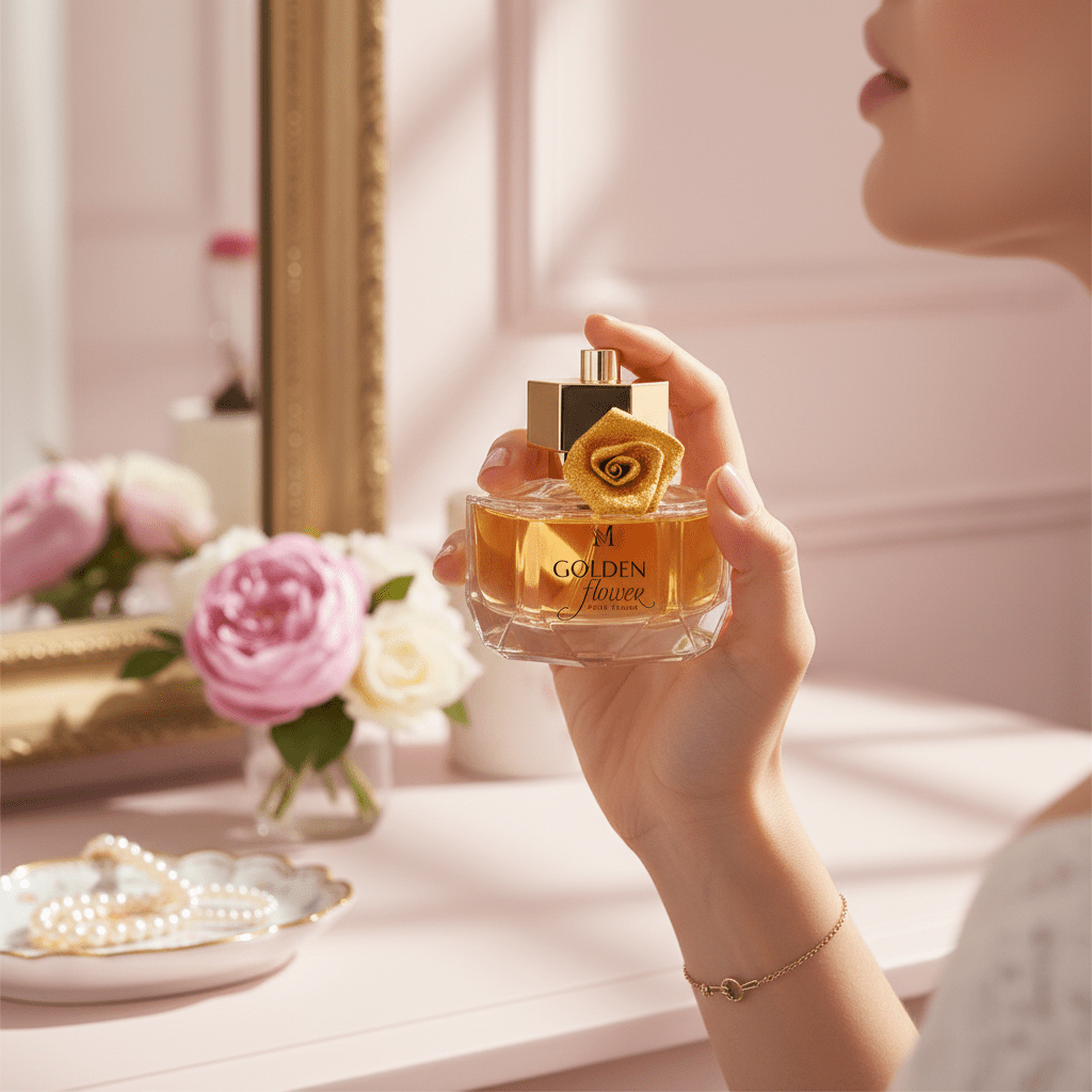 Eau De Parfum Golden Flower 100ML - Elegancia Para Eventos Y Citas