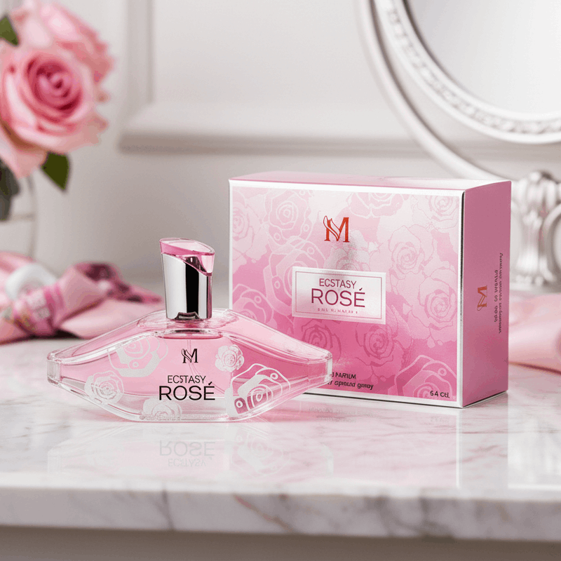 Eau De Parfum Ecstasy Rose Pour Femme 100ML - Perfume Floral Frutal Para Ocasiones Especiales