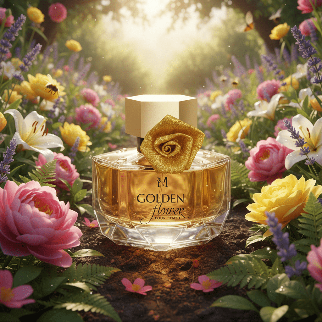 Eau De Parfum Golden Flower 100ML - Elegancia Para Eventos Y Citas