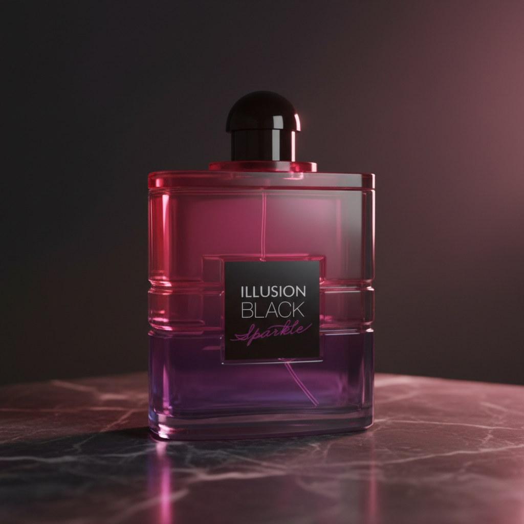 Eau De Parfum Illusion Black Sparkle Pour Femme 100ML - Elegancia Nocturna