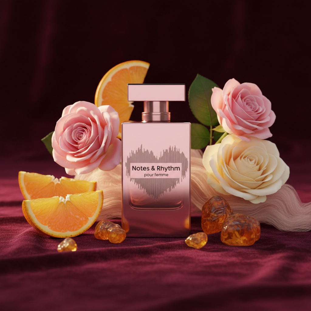 Eau De Parfum Notes & Rhythm Pour Femme 100ML - Elegancia Floral Amaderada