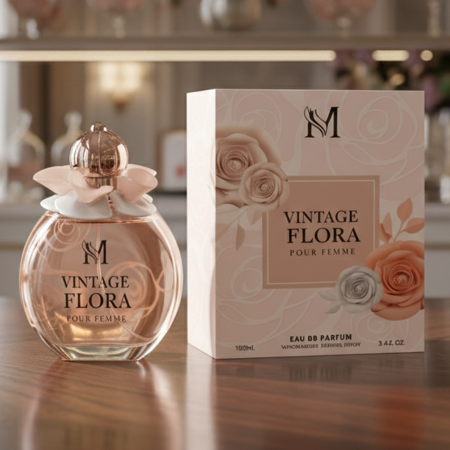 Eau De Parfum Vintage Flora Pour Femme 100ML - Perfume Floral Frutal