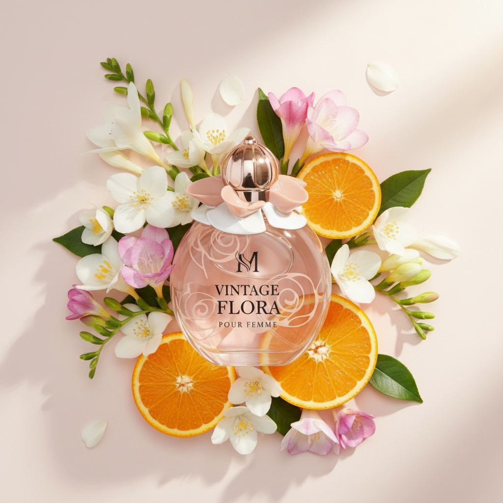 Eau De Parfum Vintage Flora Pour Femme 100ML - Perfume Floral Frutal