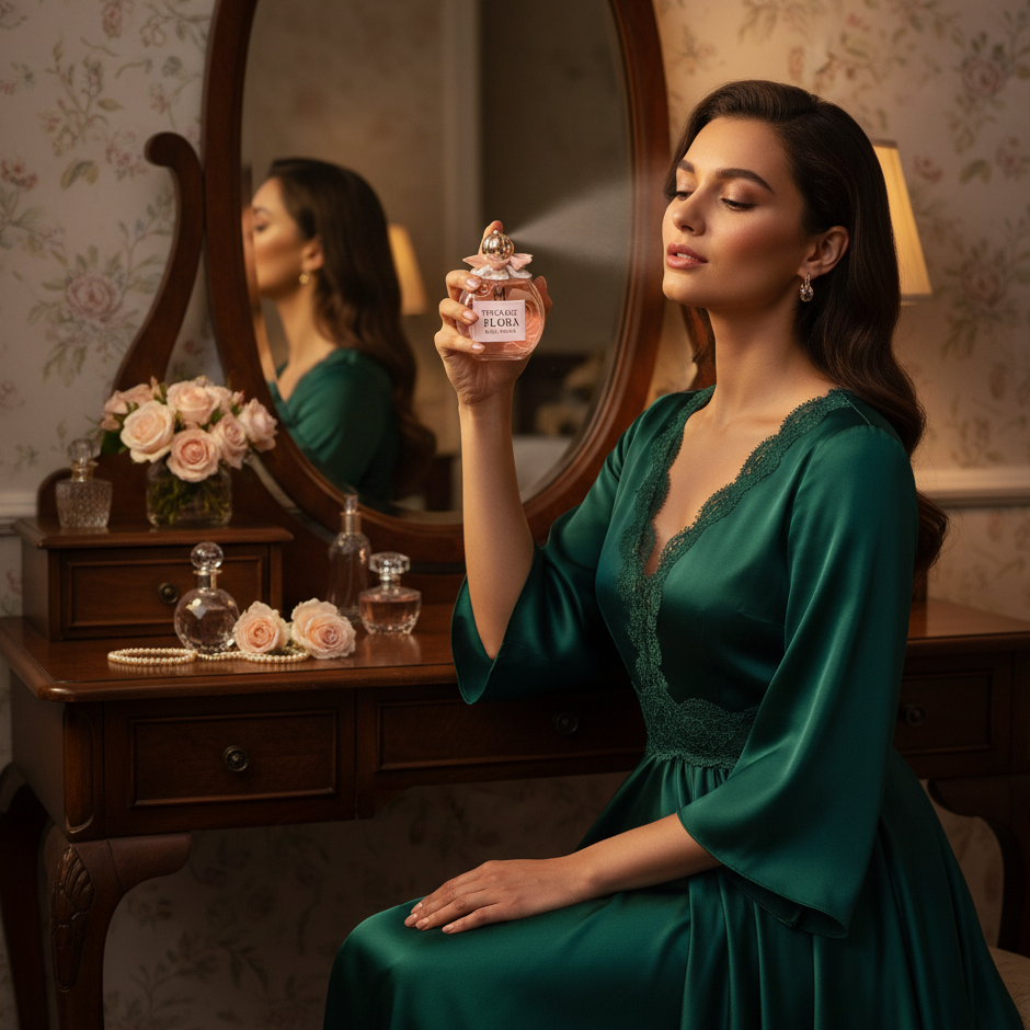 Eau De Parfum Vintage Flora Pour Femme 100ML - Perfume Floral Frutal
