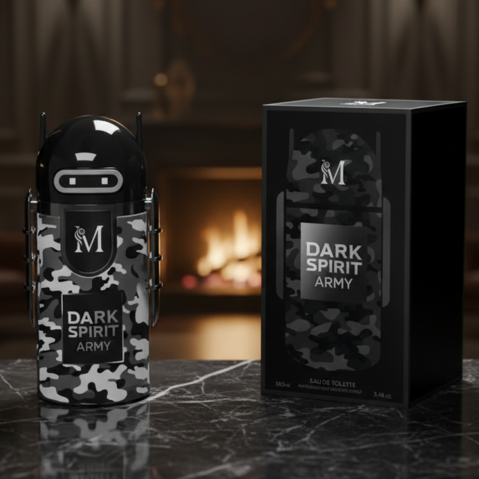 Eau De Toilette Dark Spirit Army Pour Homme 100ML - Fragancia Amaderada