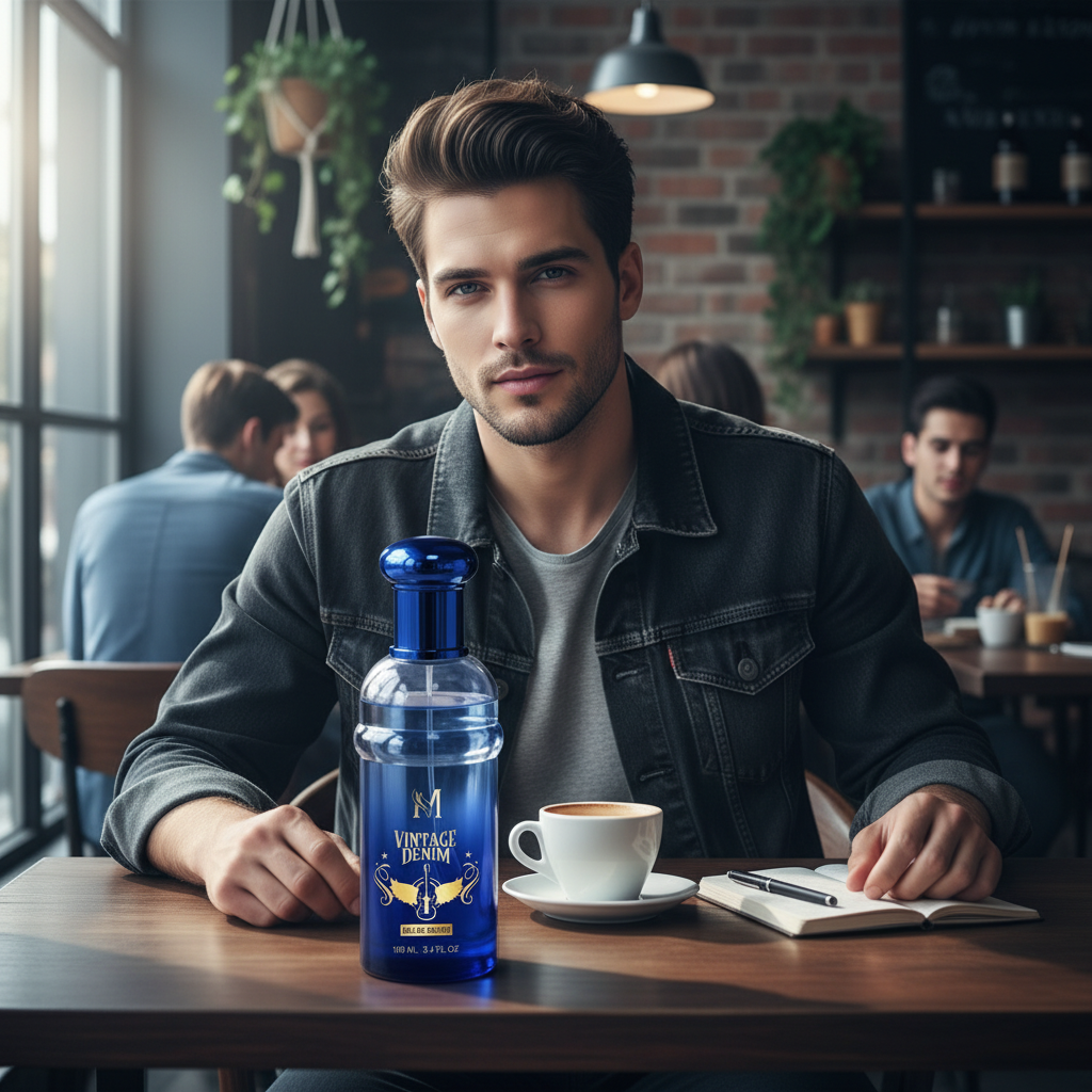 Eau De Toilette Vintage Denim Para Hombre 100ml - Perfume Amaderado Aromático