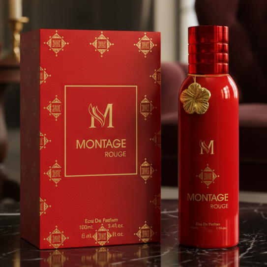 Eau De Parfum Montage Rouge Pour Femme 100ML - Elegancia Y Sofisticación