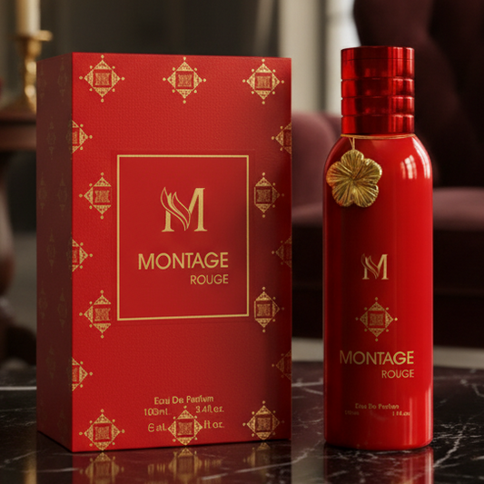 Eau De Parfum Montage Rouge Pour Femme 100ML - Elegancia Y Sofisticación