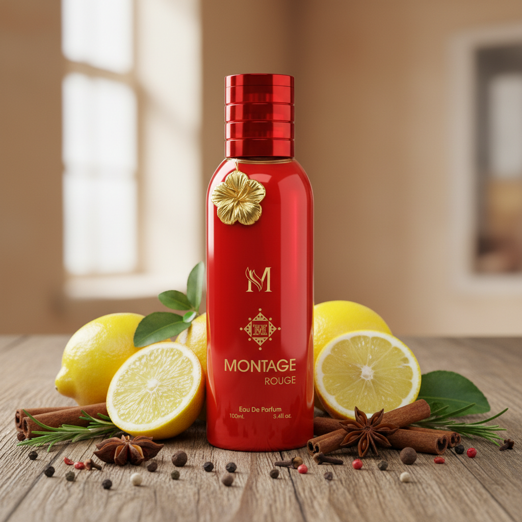 Eau De Parfum Montage Rouge Pour Femme 100ML - Elegancia Y Sofisticación
