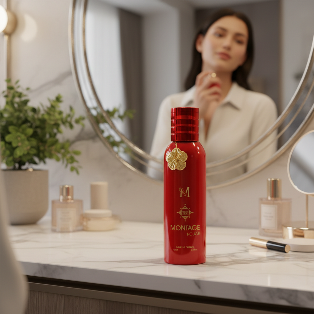 Eau De Parfum Montage Rouge Pour Femme 100ML - Elegancia Y Sofisticación