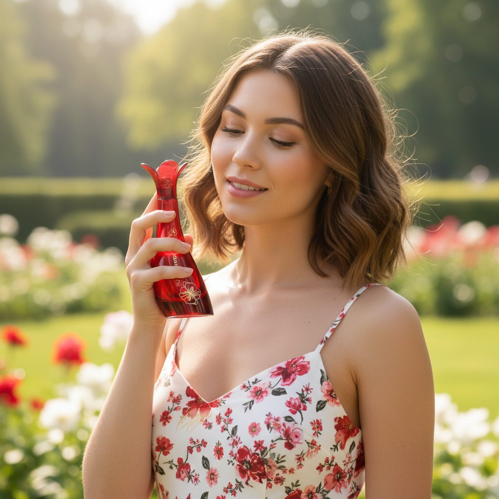 Eau De Parfum Fleur D'amour Red 100ML - Fragancia Floral Frutal Para Mujer