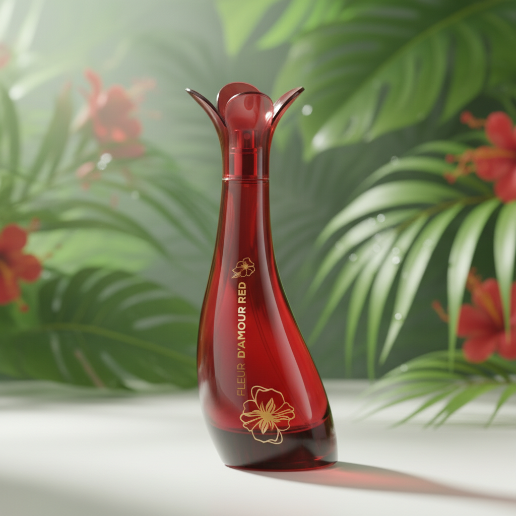 Eau De Parfum Fleur D'amour Red 100ML - Fragancia Floral Frutal Para Mujer