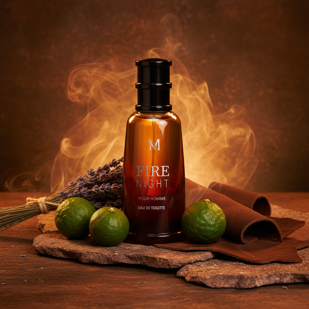 Perfume Eau De Toilette Fire Night Para Hombre 100ml - Aroma Amaderado Especiado