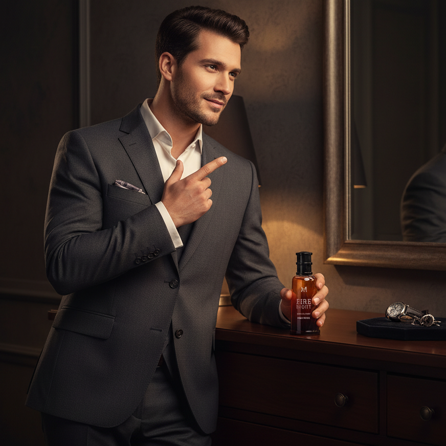 Perfume Eau De Toilette Fire Night Para Hombre 100ml - Aroma Amaderado Especiado