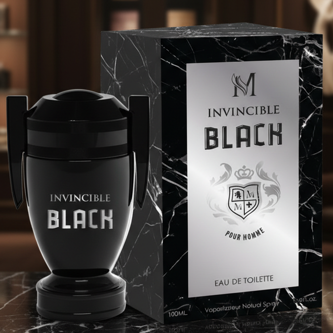 Eau De Toilette Invincible Black Pour Homme 100ML - Fragancia Elegante