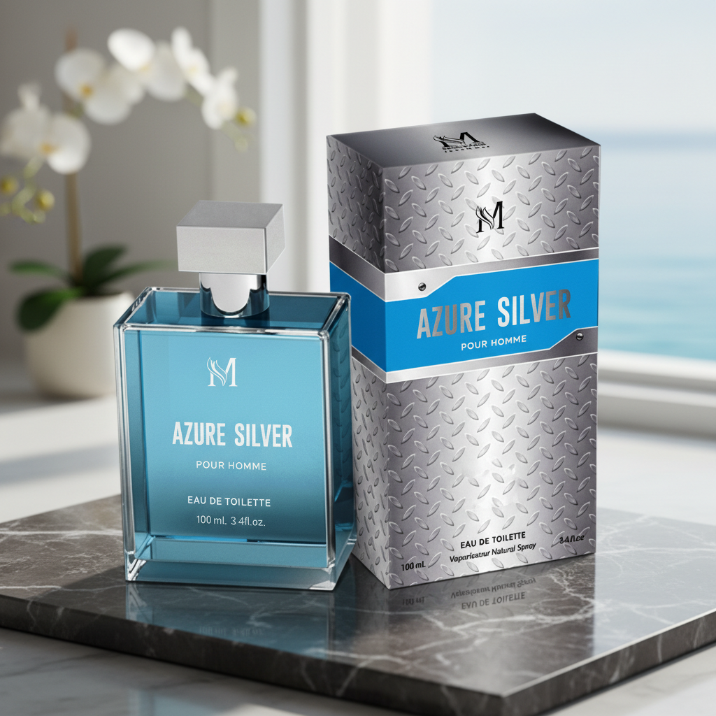 Eau De Toilette Azure Silver Pour Homme 100ML - Frescura Y Vitalidad