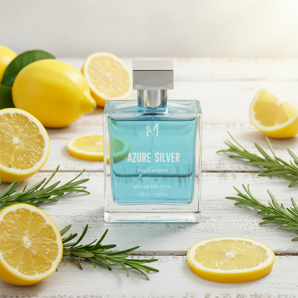 Eau De Toilette Azure Silver Pour Homme 100ML - Frescura Y Vitalidad