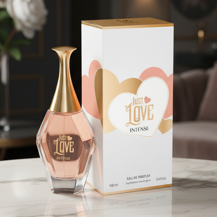 Perfume Eau De Parfum Just Love Intense Pour Femme 100ML - Elegancia Floral Frutal