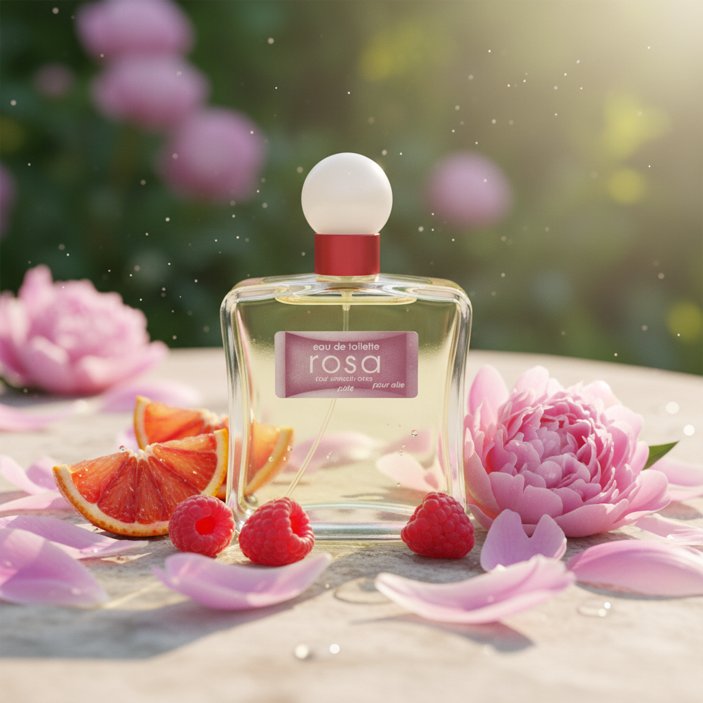 Rosa Eau De Toilette Para Ella 100ml - Fragancia Floral Frutal
