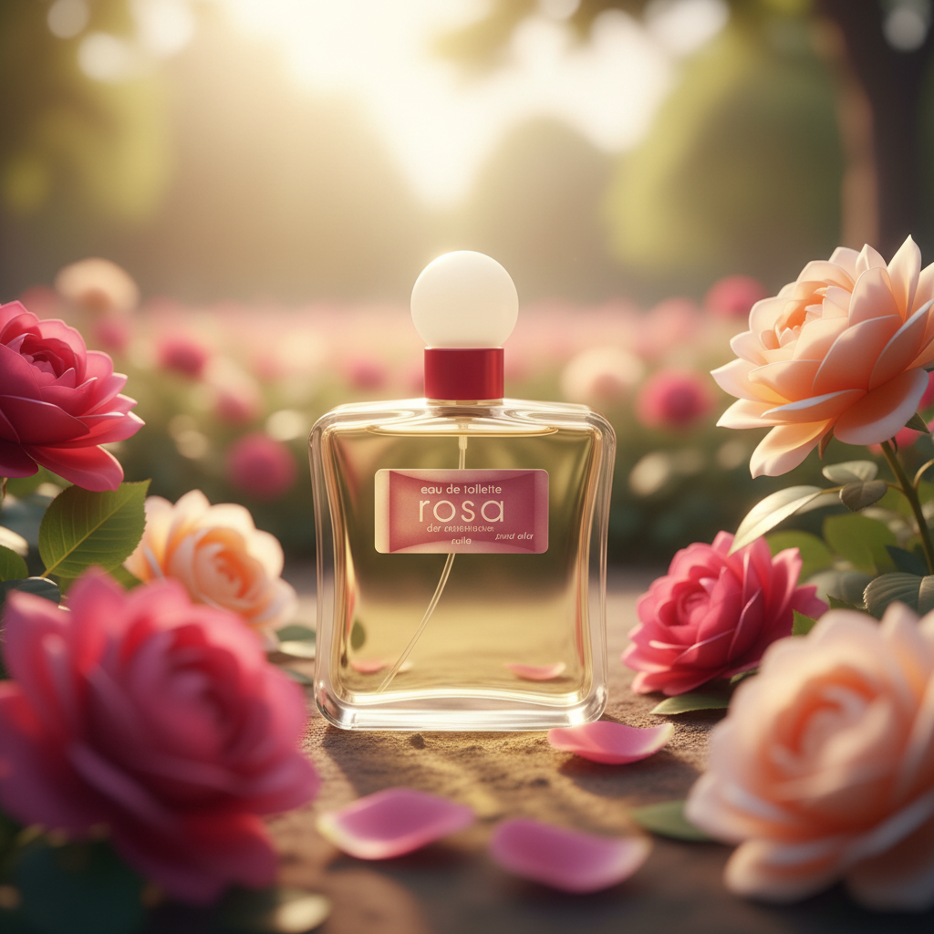Rosa Eau De Toilette Para Ella 100ml - Fragancia Floral Frutal