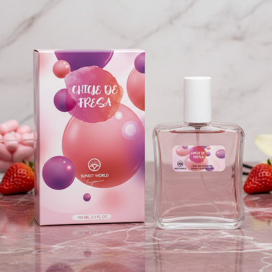 Eau De Toilette Chicle De Fresa 100ML - Fragancia Dulce Y Divertida