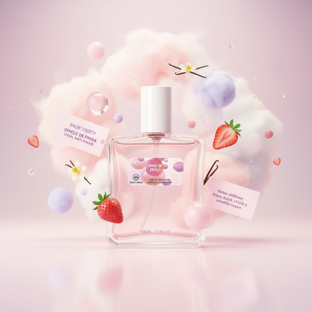 Eau De Toilette Chicle De Fresa 100ML - Fragancia Dulce Y Divertida