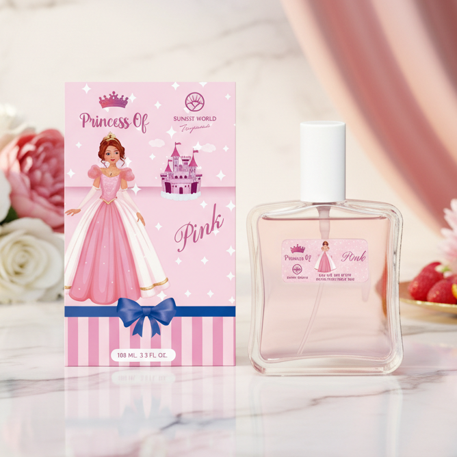 Eau De Toilette Pink Princess 100ML - Fragancia Frutal Floral Gourmand