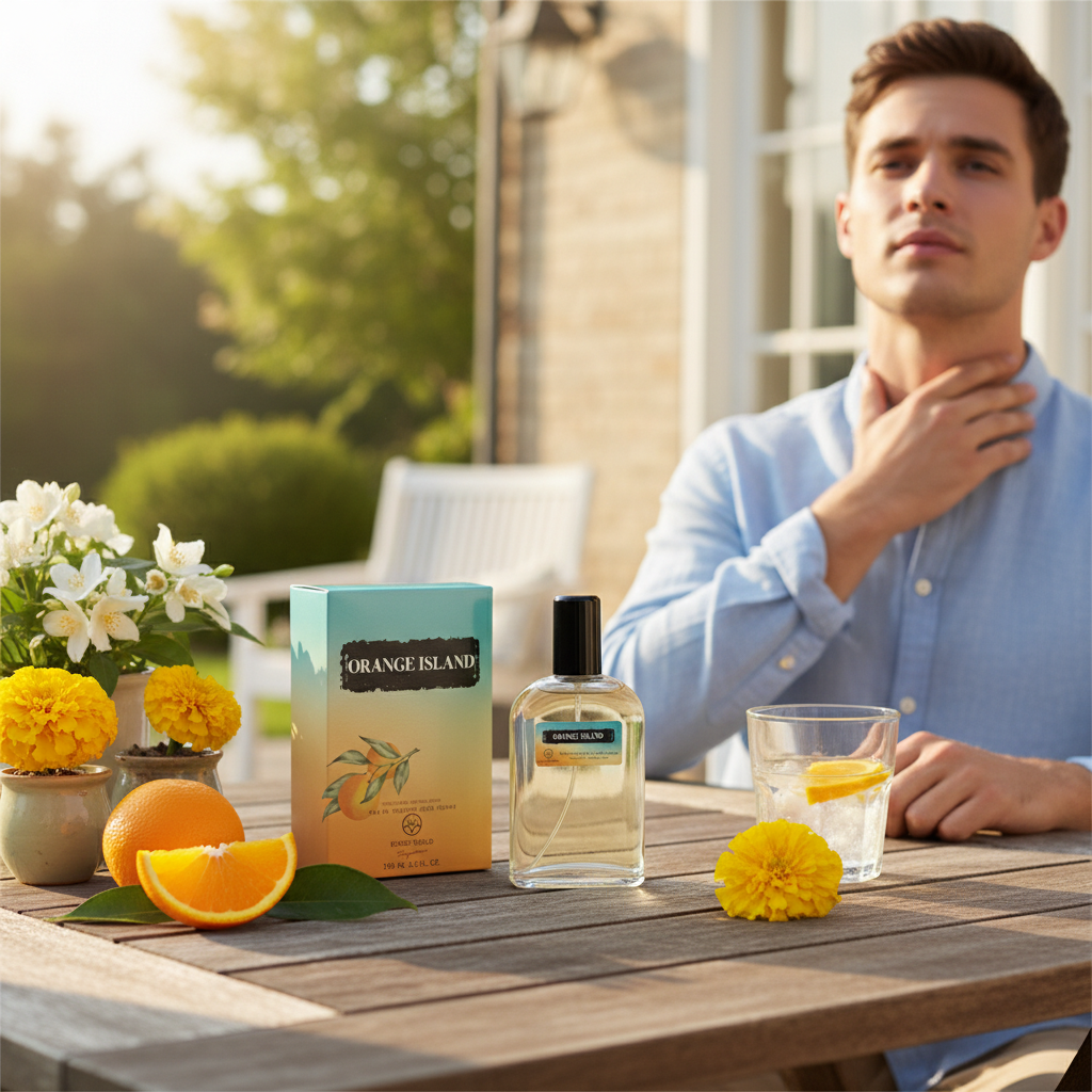 Eau De Toilette Orange Island Pour Homme 100ML - Fragancia Cítrica Fresca
