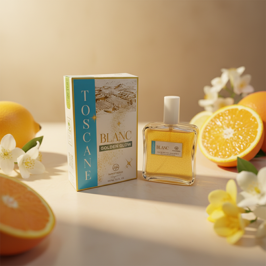 Eau De Toilette Toscana Blanc Golden Glow Unisex 100ml - Frescura Cítrica
