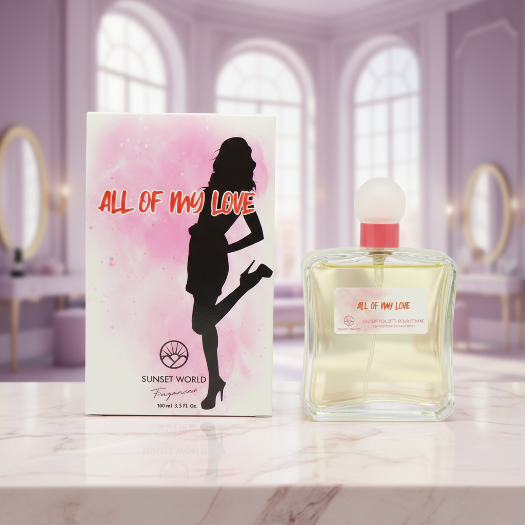 Eau De Toilette All Of My Love Pour Femme 100ML - Perfume Floral Amaderado