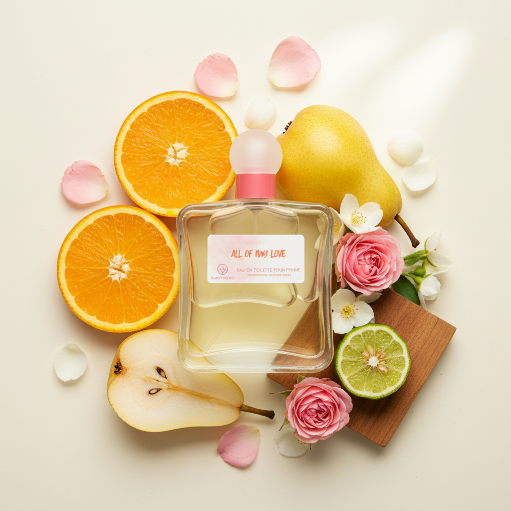 Eau De Toilette All Of My Love Pour Femme 100ML - Perfume Floral Amaderado