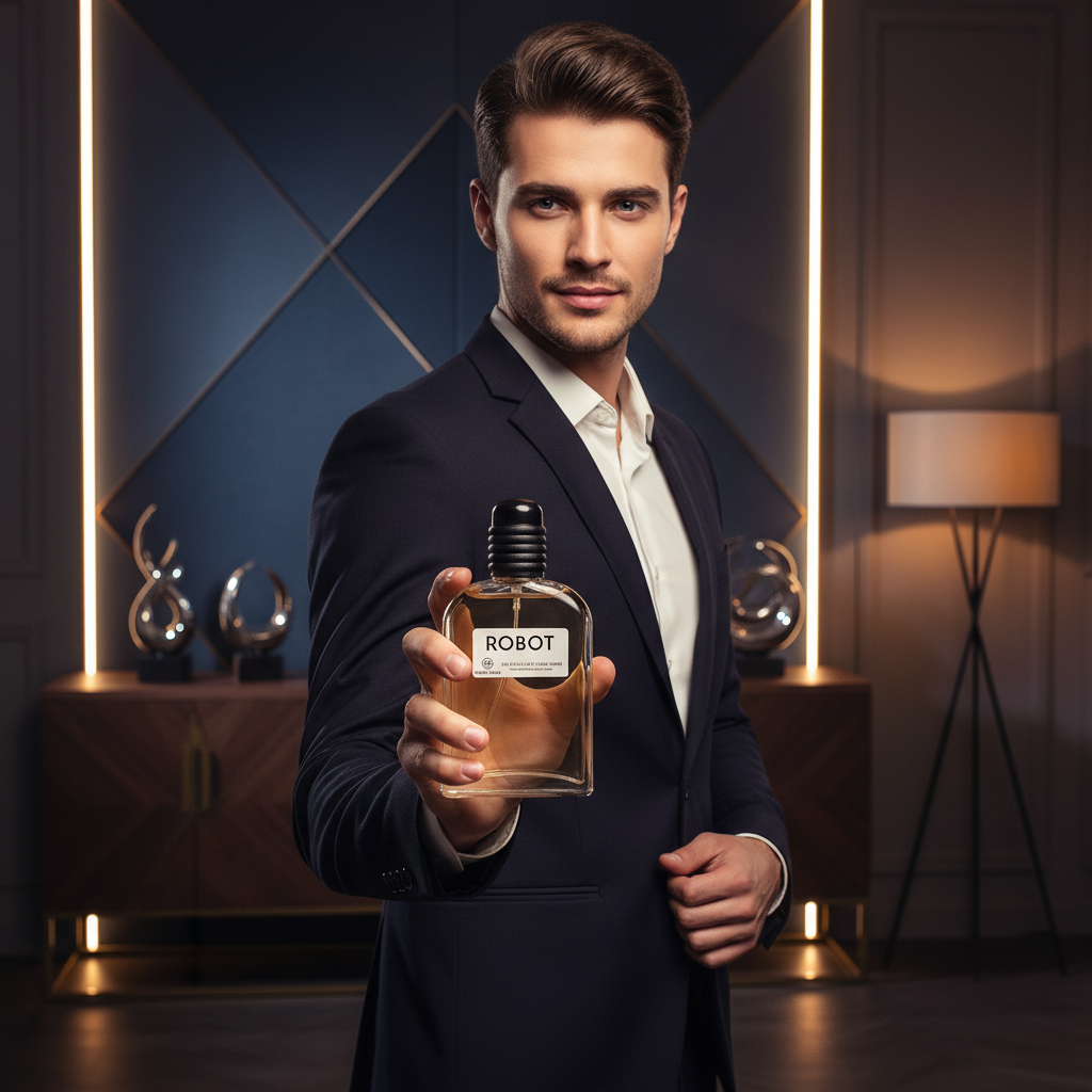 Eau De Toillette Robot Pour Homme 100ML - Fragancia Amaderada Aromática