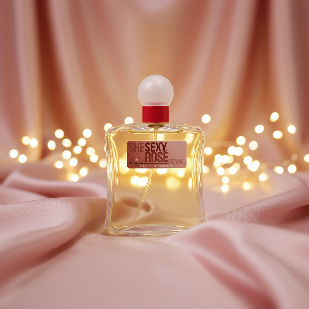 Eau De Toilette She Sexy Rose 100ML - Perfume Floral Frutal Para Mujer