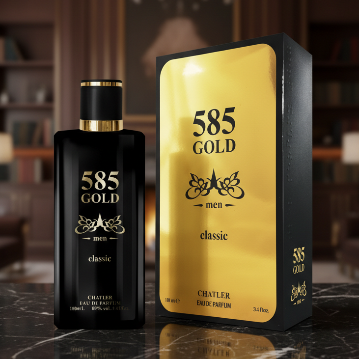 Eau De Toilette 585 Gold Men 100ML - Perfume Amaderado Y Seductor