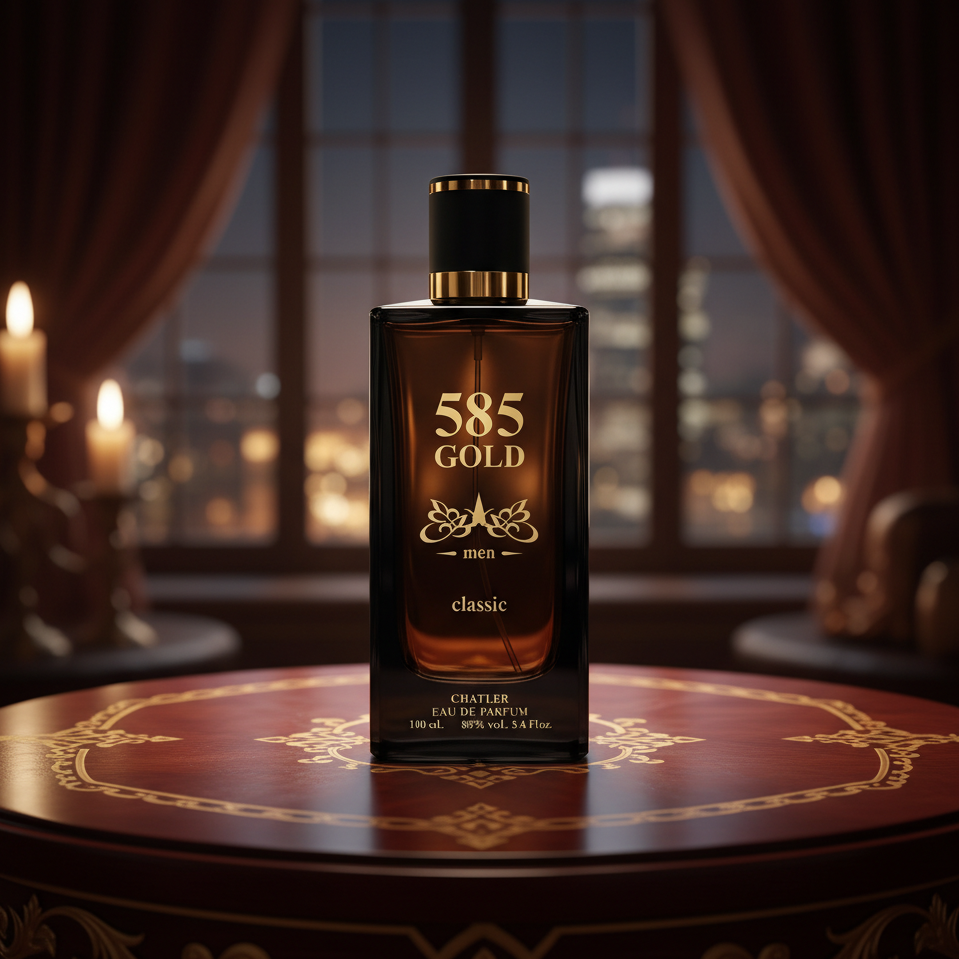 Eau De Toilette 585 Gold Men 100ML - Perfume Amaderado Y Seductor