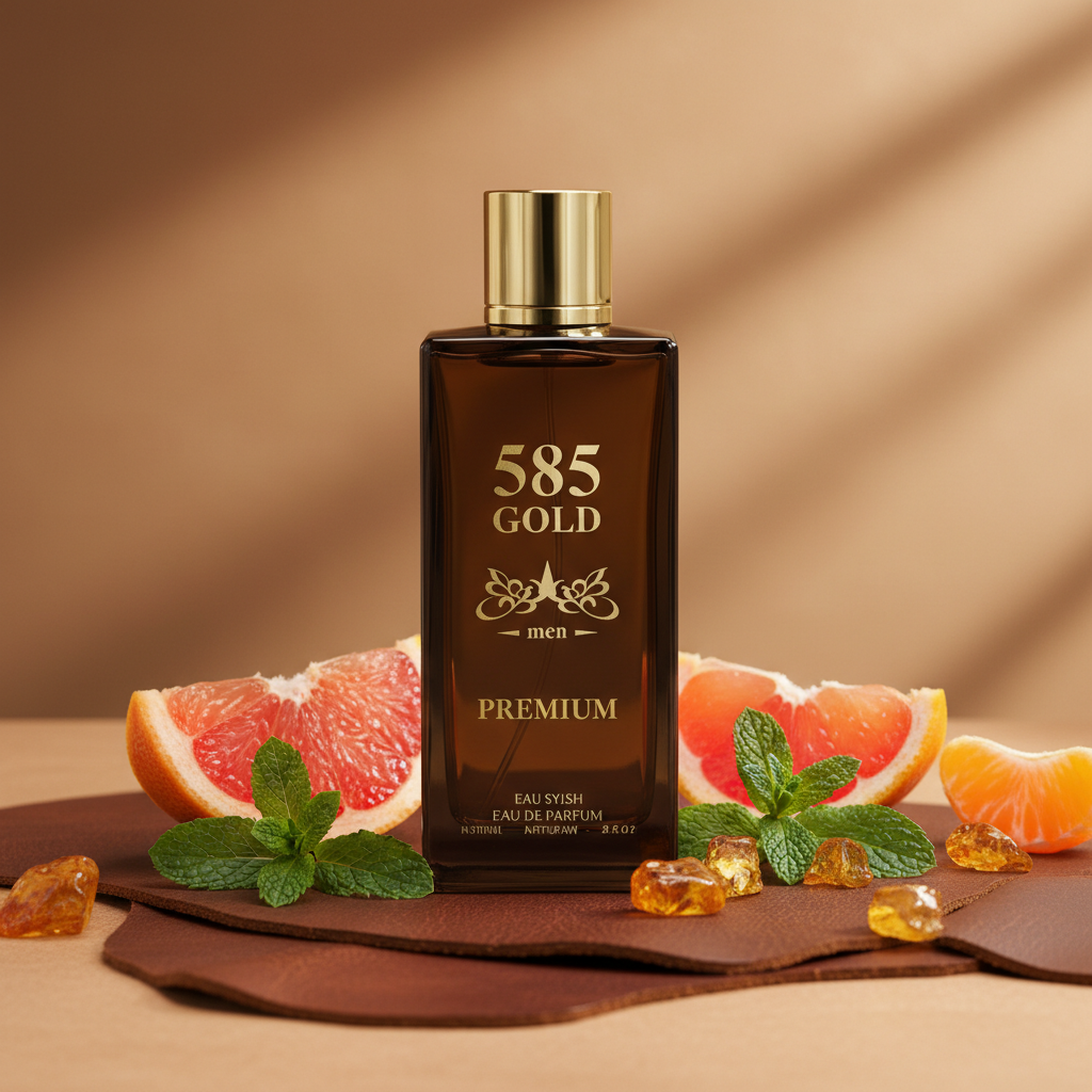 Perfume Eau De Parfum 585 Gold Premium Men 100ML - Aroma Amaderado Especiado