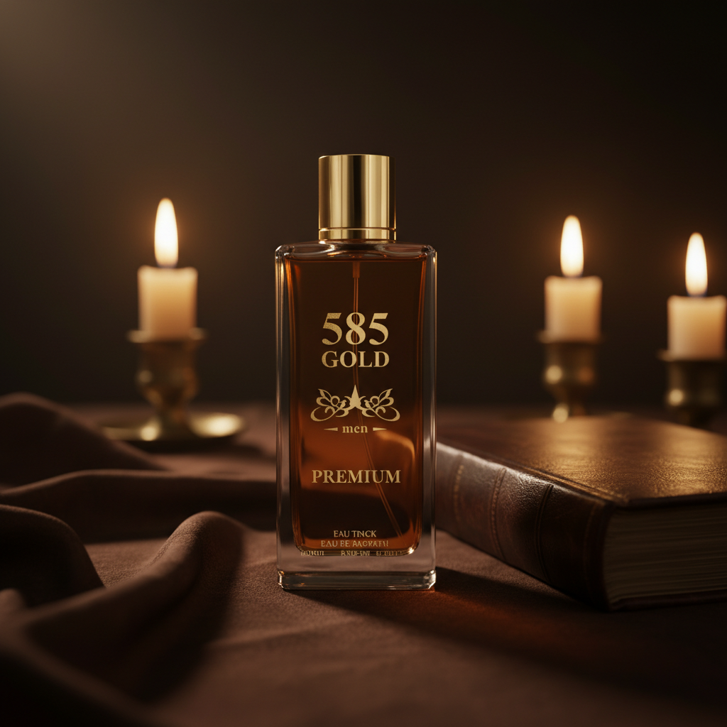 Perfume Eau De Parfum 585 Gold Premium Men 100ML - Aroma Amaderado Especiado
