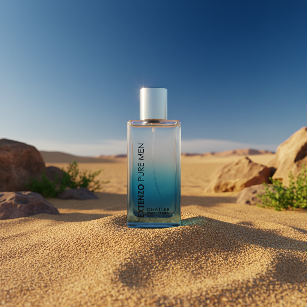 Eau De Parfum Extenzo Pure Men 100ml - Perfume Amaderado Aromático