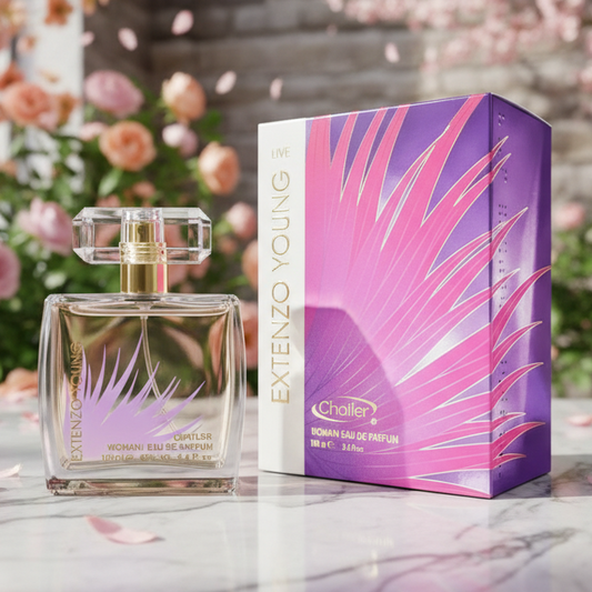 Eau De Parfum Extenzo Young Pour Femme 100ML - Fragancia Floral Frutal
