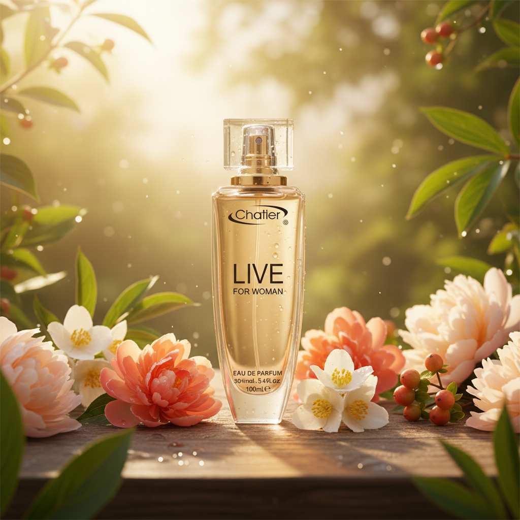 Eau De Parfum Live Bluss Pour Femme 100ML - Fragancia Floral Frutal
