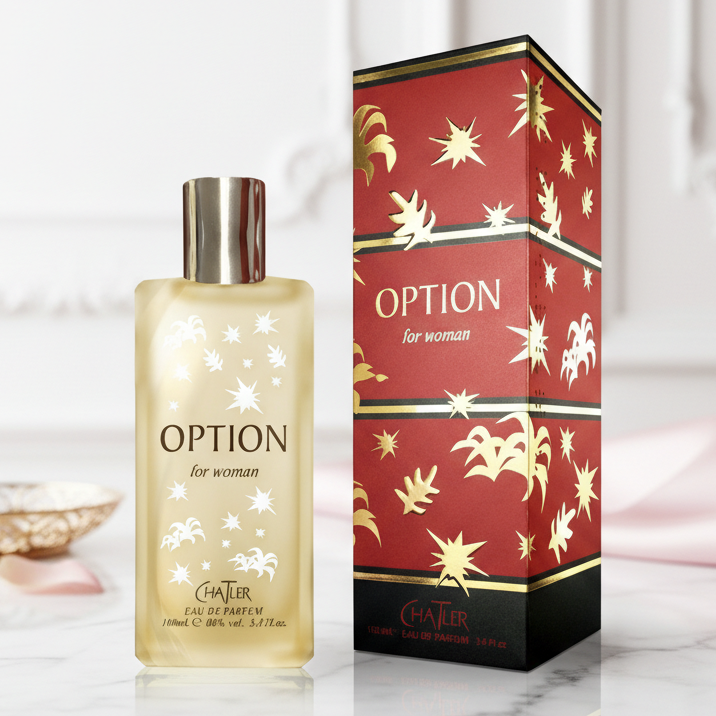 Eau De Parfum Option Pour Femme 100ML - Fragancia Floral Amaderada