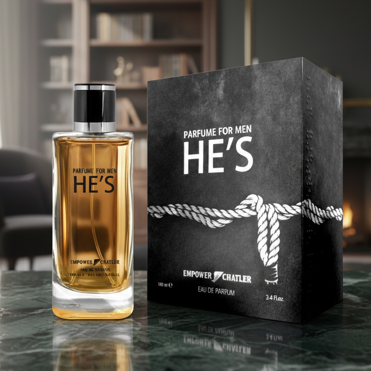 Eau De Parfum He's Pour Homme 100ML - Perfume Amaderado Aromático