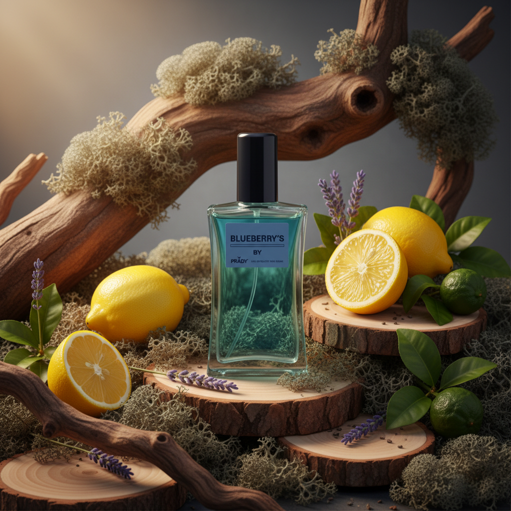 Eau De Toilette Blueberry's Pour Homme 90ML - Perfume Elegante Y Fresco