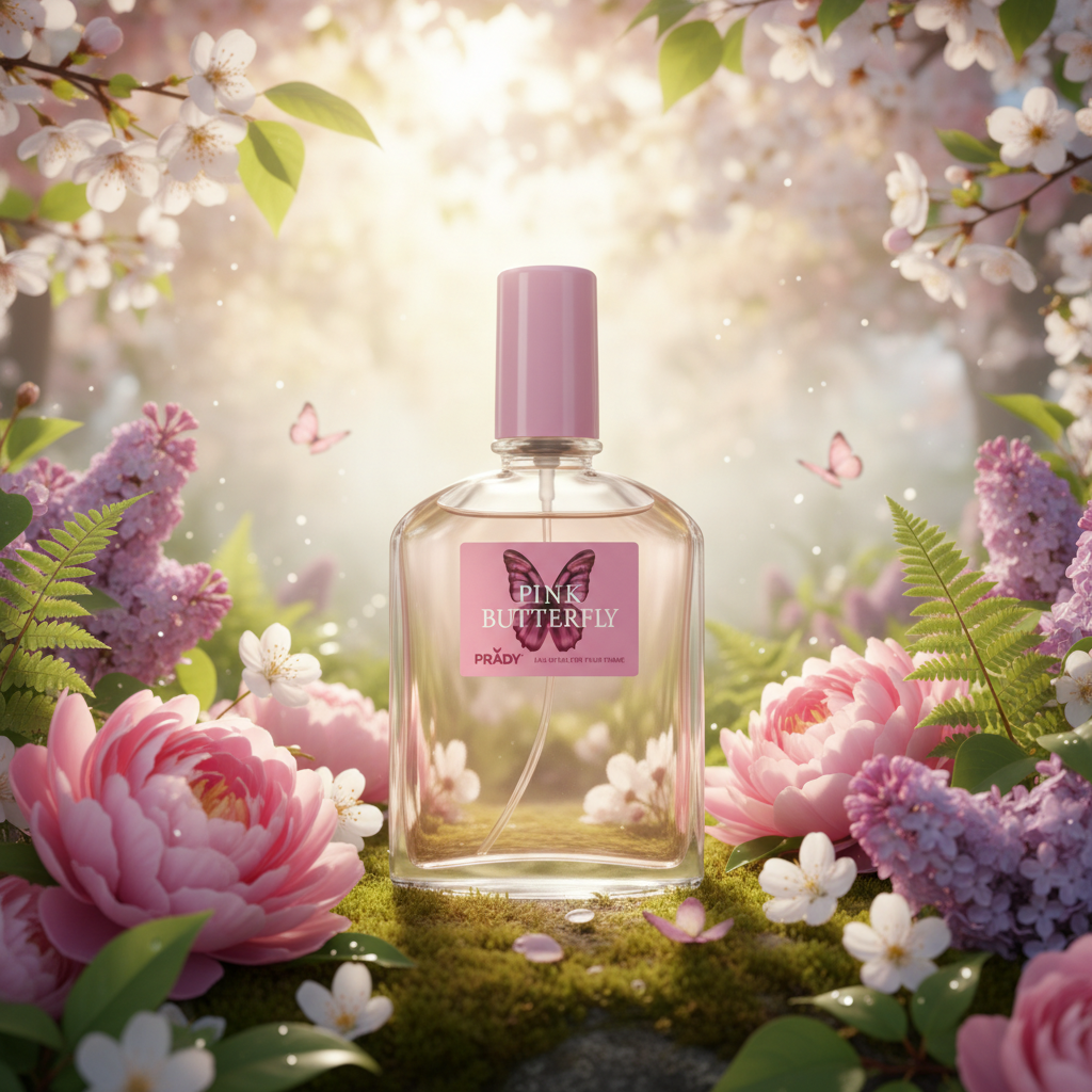 Eau De Toilette Pink Butterfly Pour Femme 90ML - Fragancia Floral Frutal