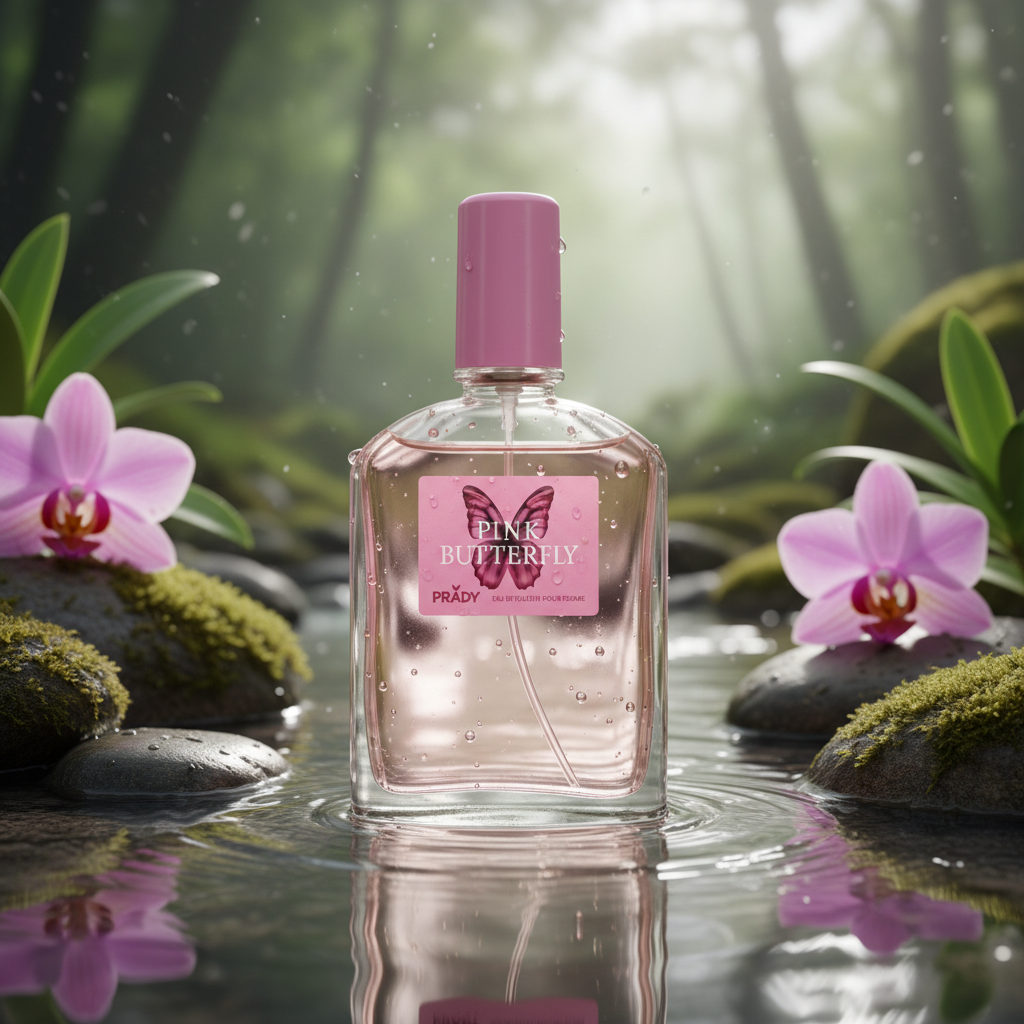 Eau De Toilette Pink Butterfly Pour Femme 90ML - Fragancia Floral Frutal