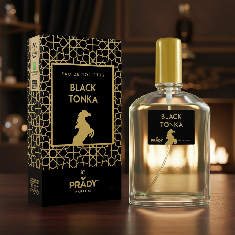 Eau De Toilette Black Tonka Unisex 90ML - Fragancia Exótica Y Cálida