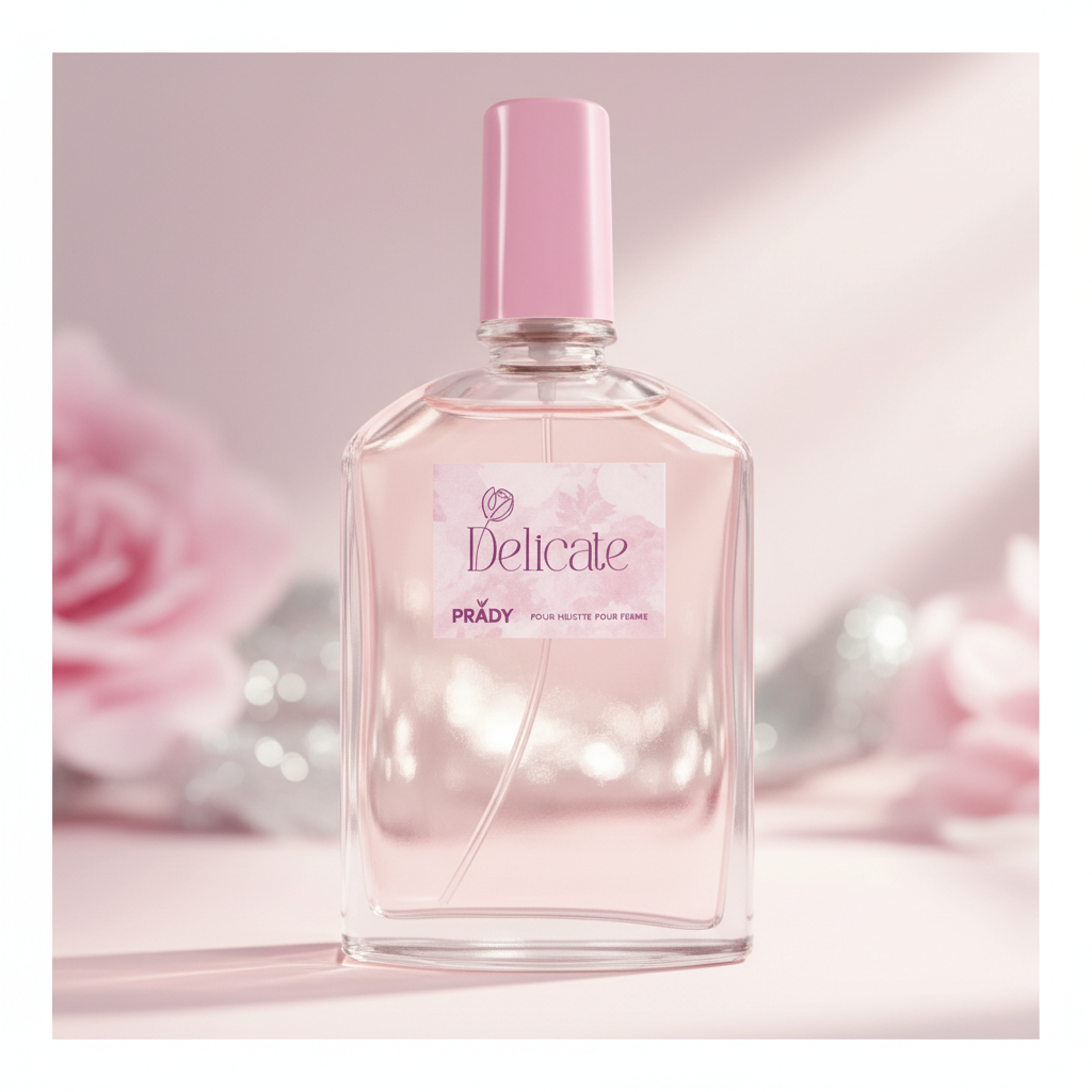 Eau De Toilette Delicate Pour Femme 90ML - Fragancia Floral Amaderada